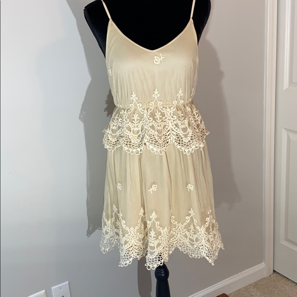 💥ALTARD STATE Lace Nude Dress